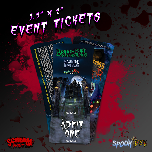 Event Tickets for Haunted Attractions & Escape Rooms