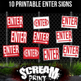 10 Printable Enter Signs