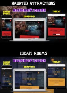 Haunted Attraction and Escape Room Webs Design