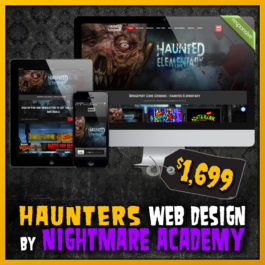 Haunters Web Bundle Haunted House Website Design by Nightmare Academy Web Design