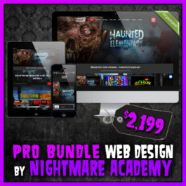 Pro Web Bundle Haunted House Website Design by Nightmare Academy Web Design